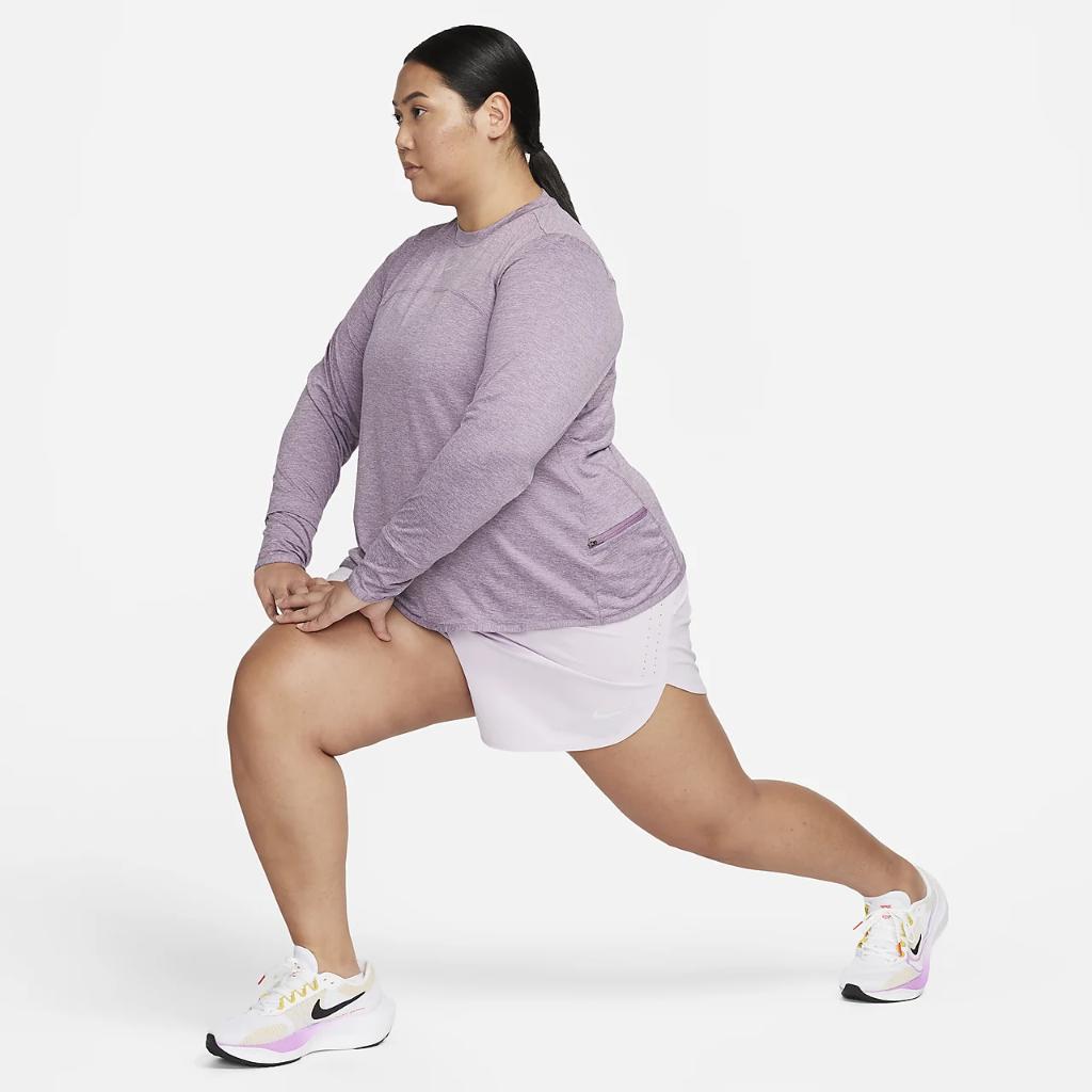 Nike Dri-FIT Swift Element UV Women&#039;s Crew-Neck Running Top (Plus Size) FB4299-536