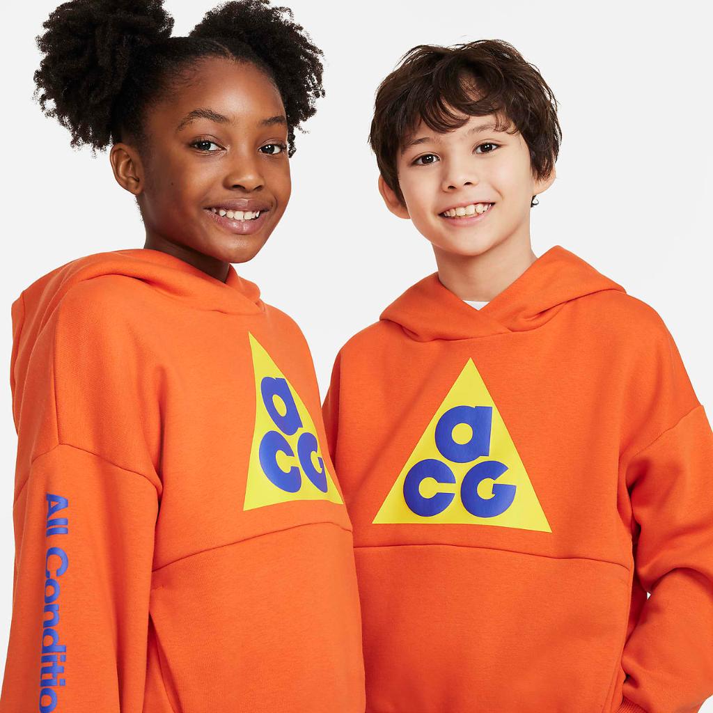 Nike ACG Icon Fleece Big Kids&#039; Pullover Hoodie FB4343-809