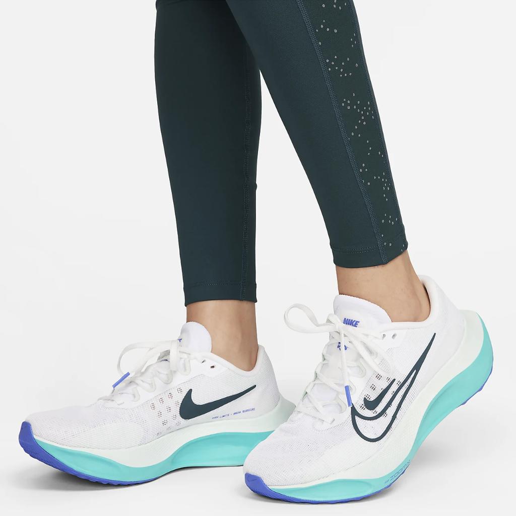 Nike Fast Women&#039;s Mid-Rise 7/8 Printed Leggings with Pockets FB4579-328