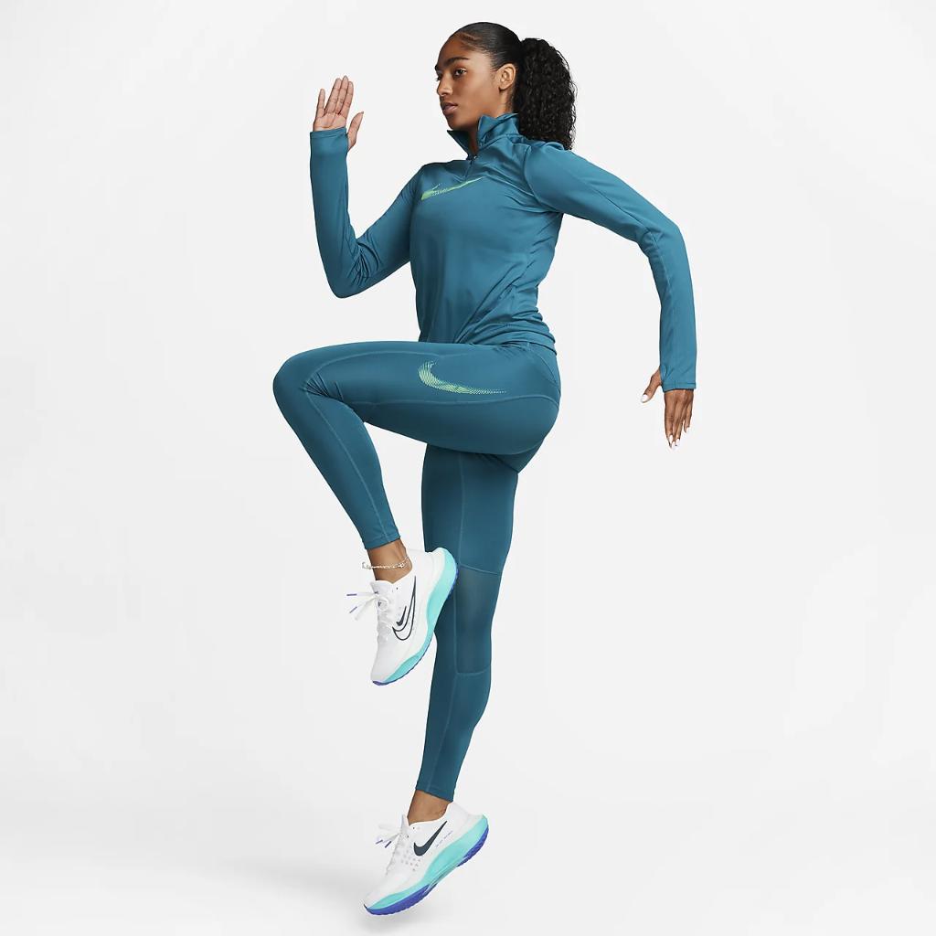Nike Dri-FIT Swoosh Women&#039;s 1/4-Zip Running Top FB4687-381