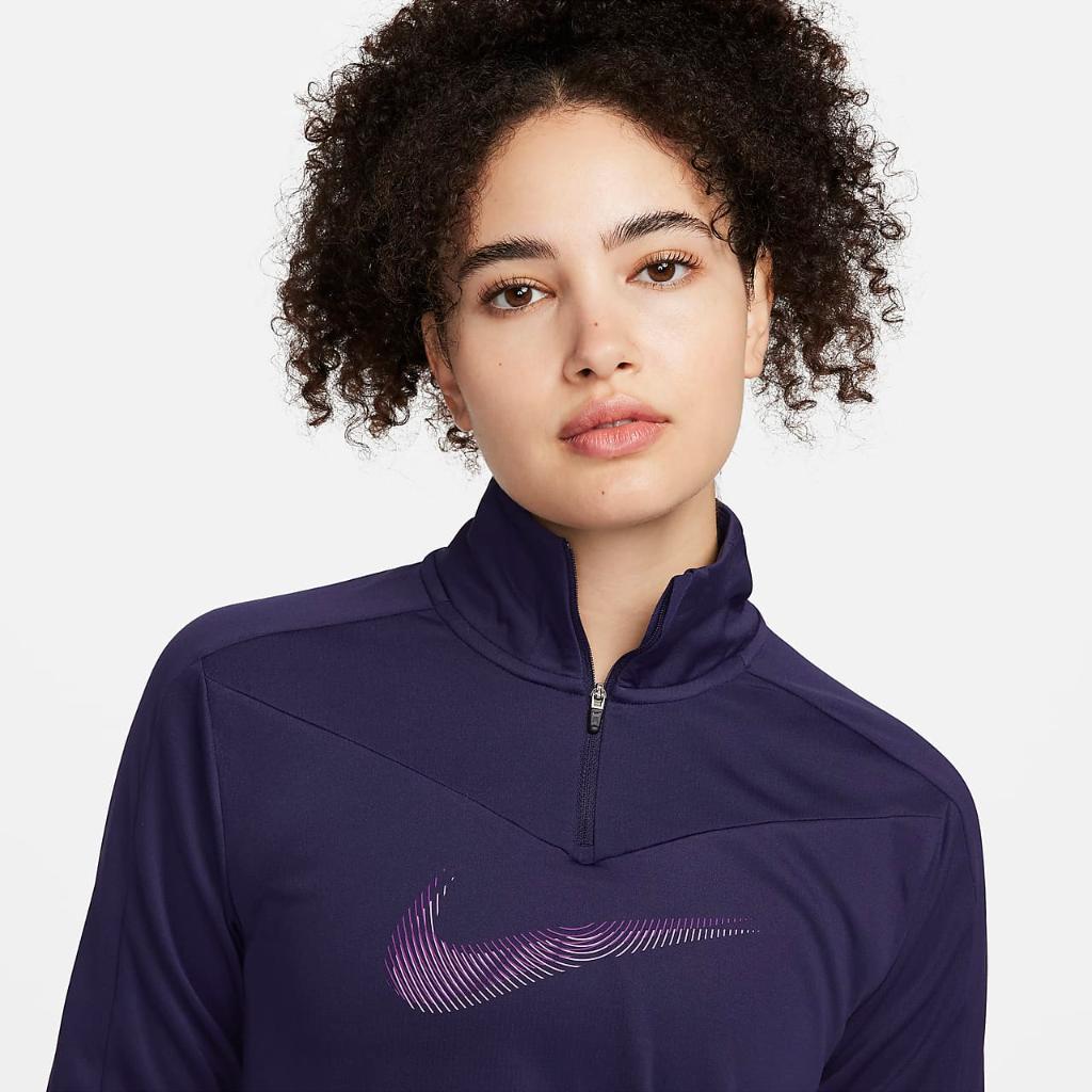 Nike Dri-FIT Swoosh Women&#039;s 1/4-Zip Running Top FB4687-555