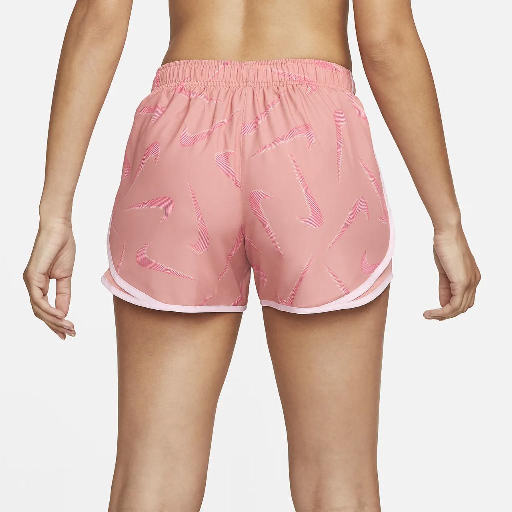Nike Tempo Swoosh Women&#039;s Dri-FIT Brief-Lined Printed Running Shorts FB4954-618