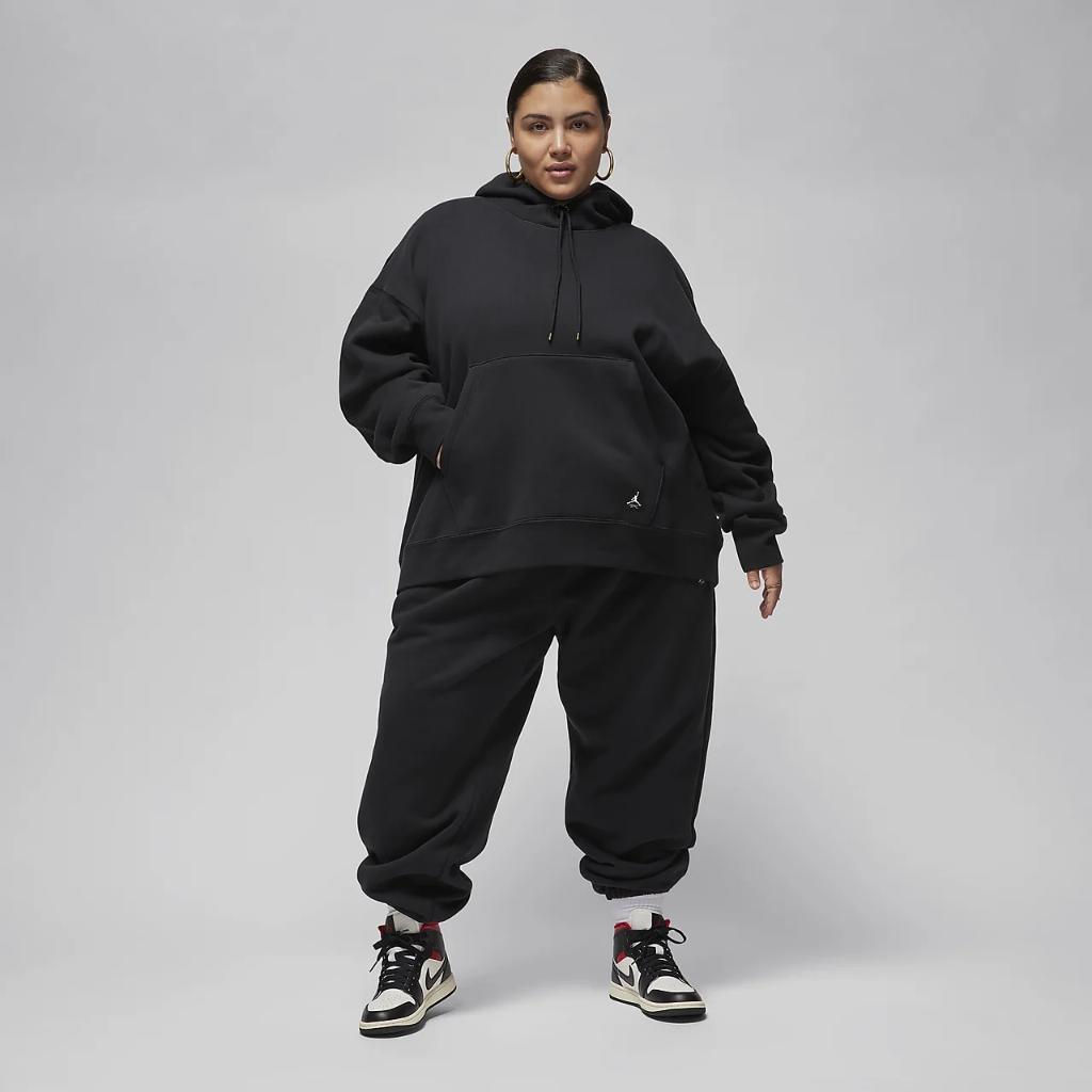 Jordan Flight Fleece Women&#039;s Pullover Hoodie (Plus Size) FB5112-010