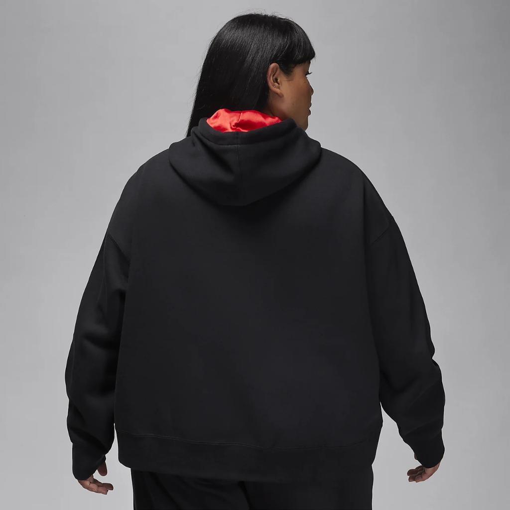 Jordan Flight Fleece Women&#039;s Pullover Hoodie (Plus Size) FB5112-011