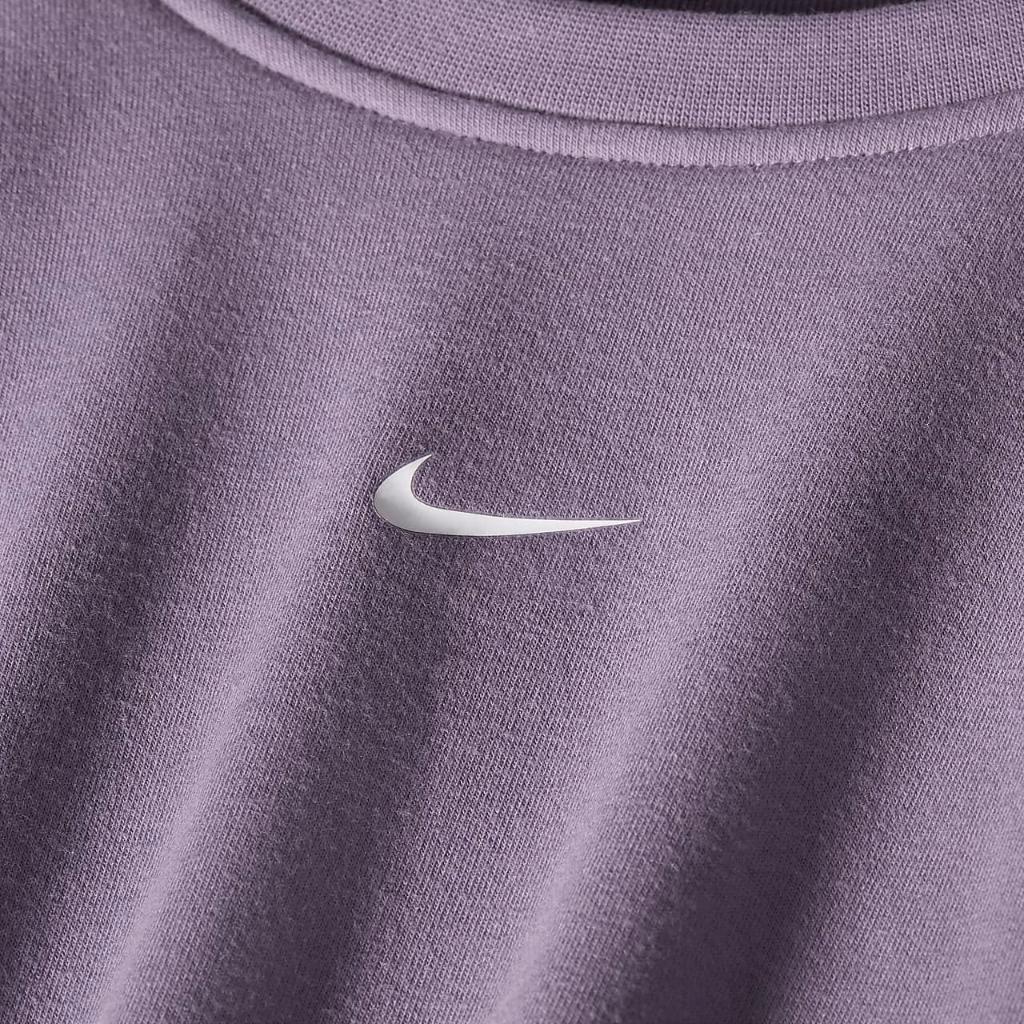 Nike Dri-FIT One Women&#039;s Crew-Neck French Terry Sweatshirt FB5125-509