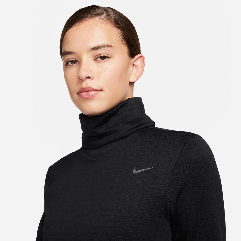 Nike Therma-FIT Swift Element Women&#039;s Turtleneck Running Top FB5306-010