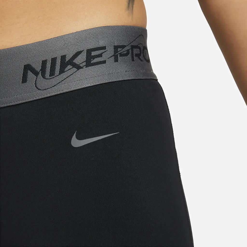 Nike Pro Women&#039;s Mid-Rise 7/8 Graphic Leggings FB5488-010