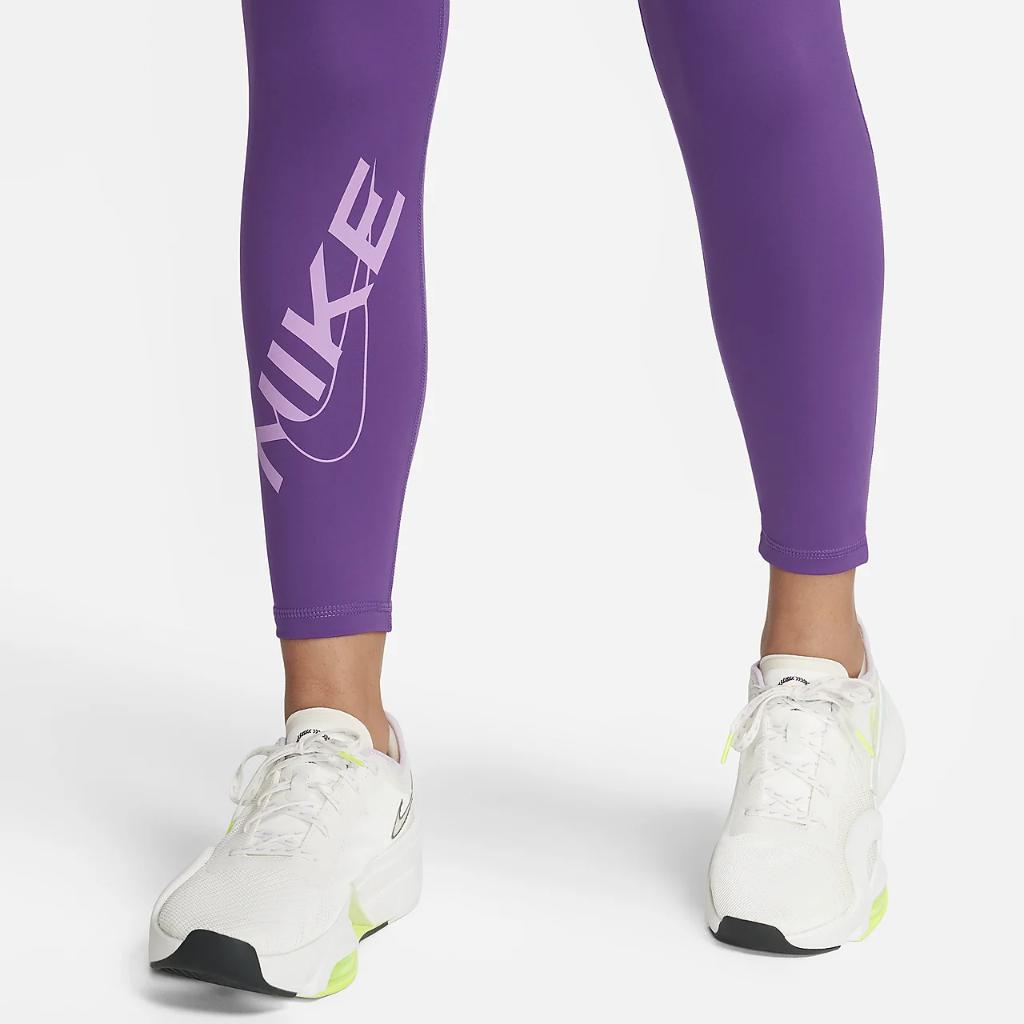 Nike Pro Women&#039;s Mid-Rise 7/8 Graphic Leggings FB5488-599