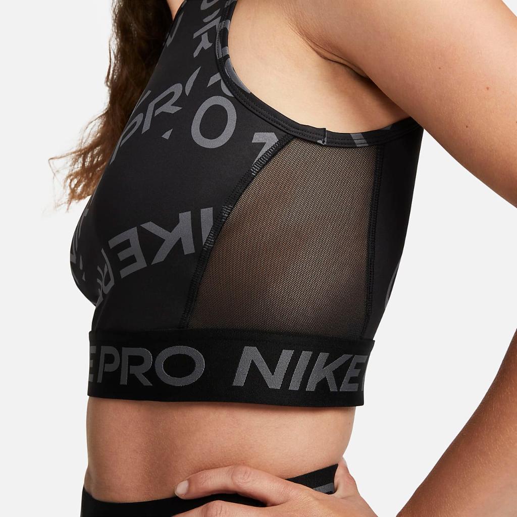Nike Pro Dri-FIT Women&#039;s Crop Printed Tank Top FB5500-010