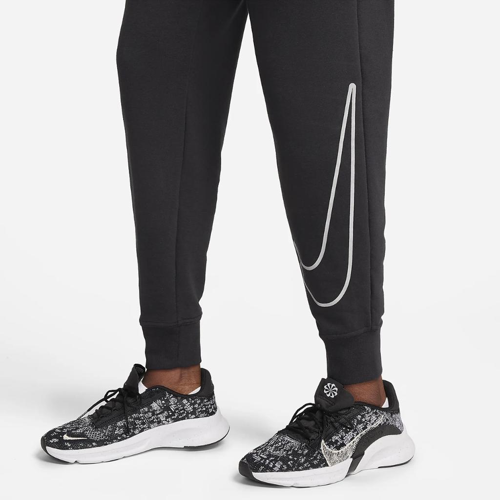 Nike Dri-FIT One Women&#039;s High-Waisted 7/8 French Terry Graphic Pants FB5575-010