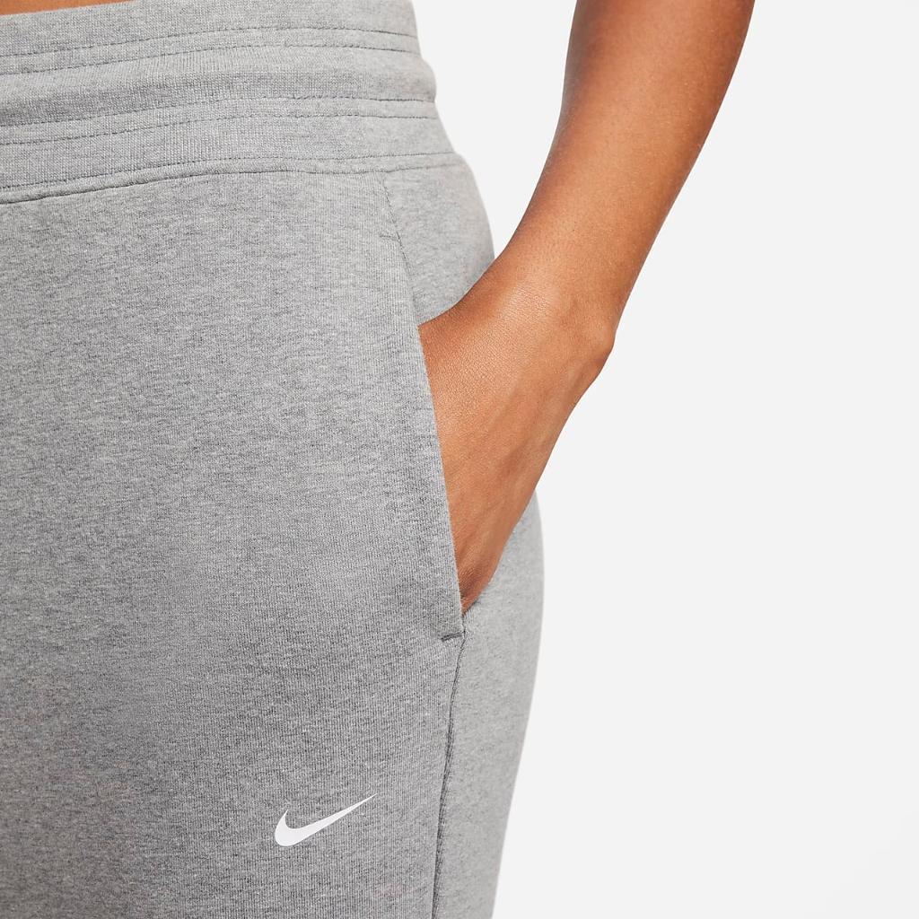 Nike Dri-FIT One Women&#039;s High-Waisted Full-Length Open-Hem French Terry Sweatpants FB5581-091