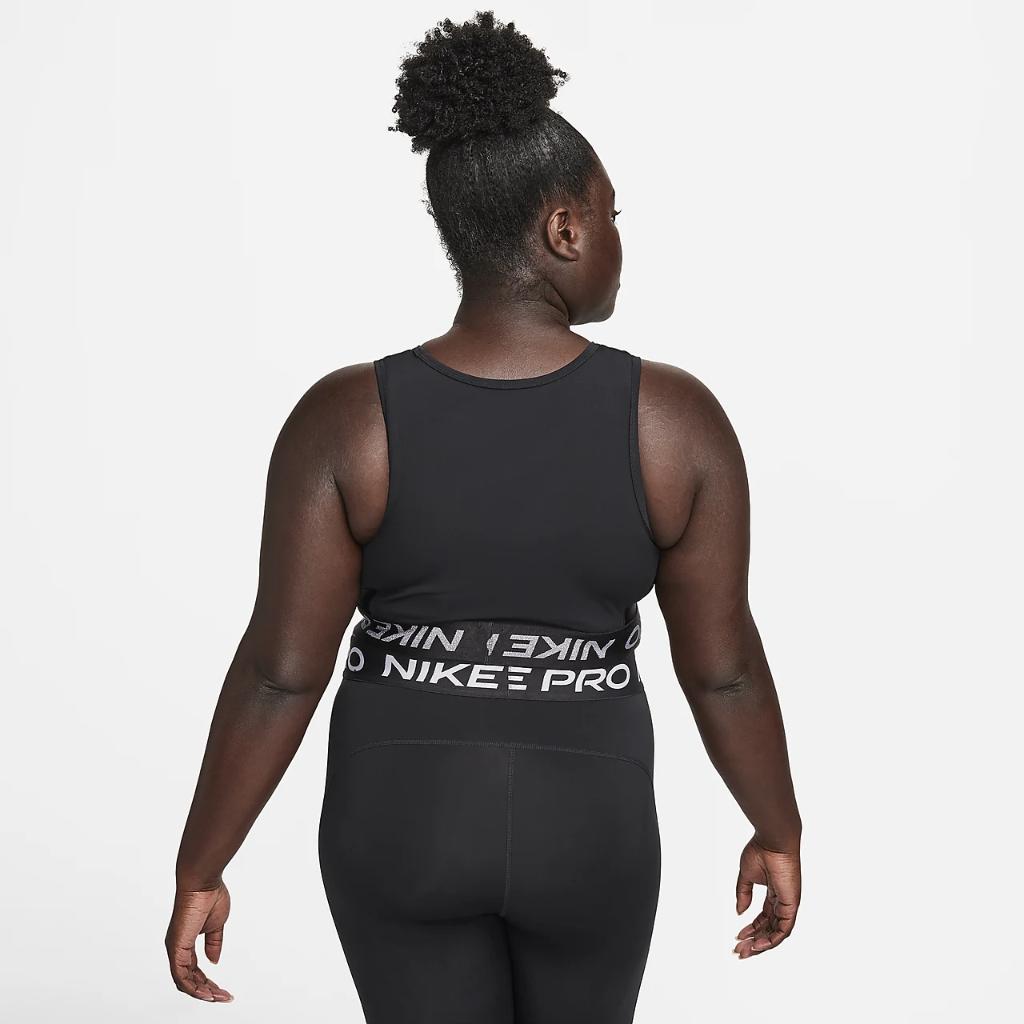 Nike Pro Dri-FIT Women&#039;s Cropped Tank Top (Plus Size) FB5590-010