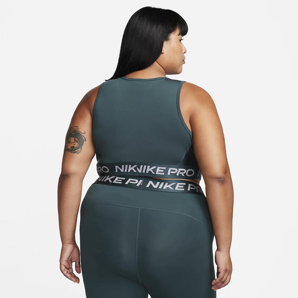 Nike Pro Dri-FIT Women&#039;s Cropped Tank Top (Plus Size) FB5590-328