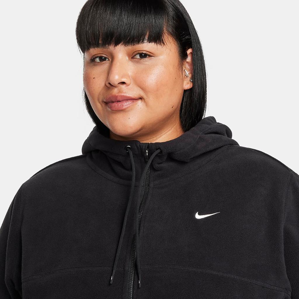Nike Therma-FIT One Women&#039;s Oversized Full-Zip Fleece Hoodie (Plus Size) FB5640-010