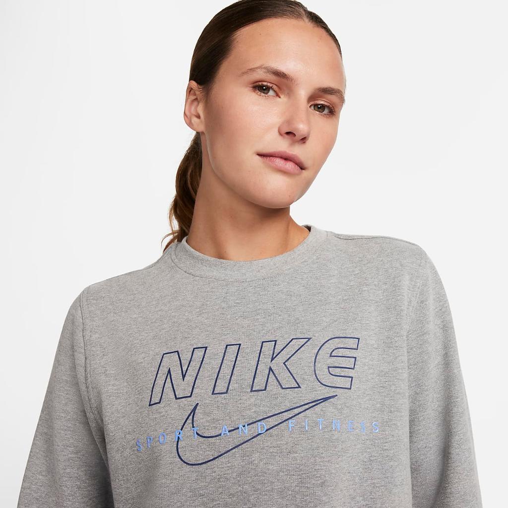 Nike Dri-FIT One Women&#039;s Crew-Neck Graphic Sweatshirt FB5647-091