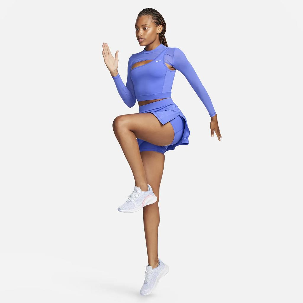 Nike Pro Women&#039;s Long-Sleeve Cropped Top FB5683-413