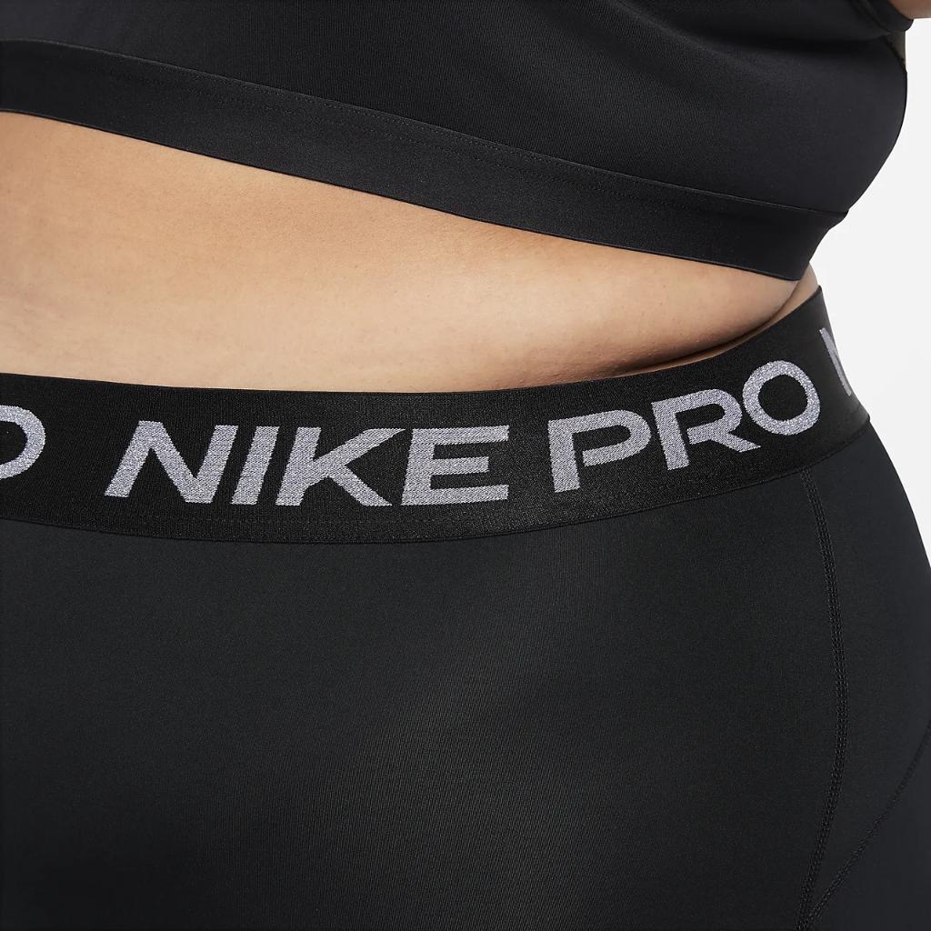 Nike Pro Women&#039;s Mid-Rise 7/8 Leggings (Plus Size) FB5702-010