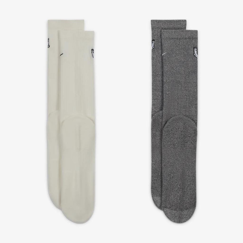 Nike Everyday Plus Cushioned Crew Socks (2 Pairs) FB5709-900