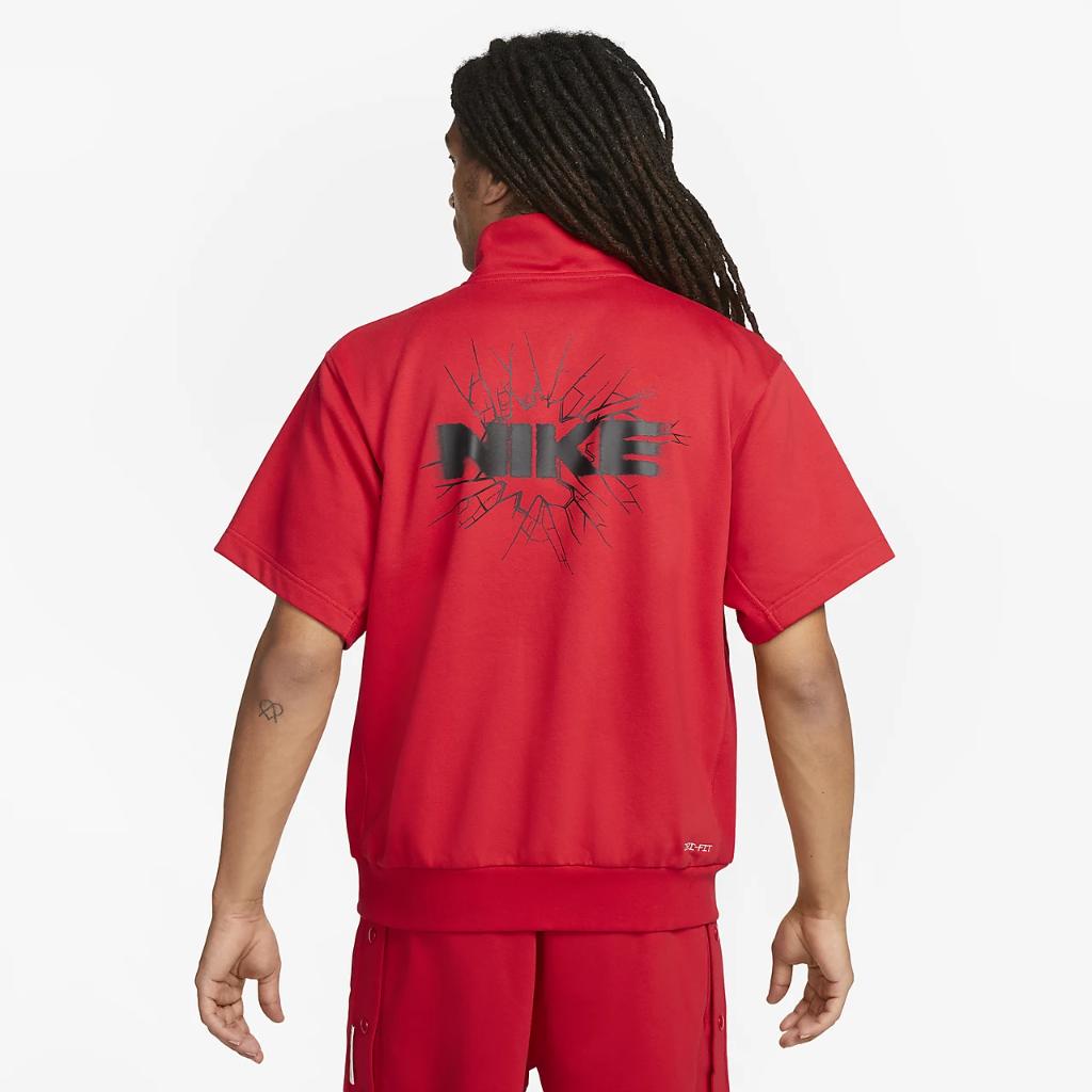 Nike Dri-FIT Standard Issue Men&#039;s 1/4-Zip Short-Sleeve Basketball Top FB7052-657