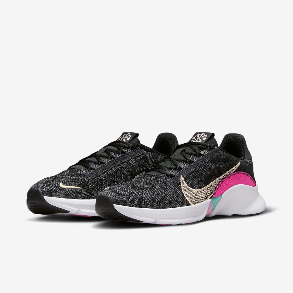 Nike SuperRep Go 3 NN PRM Women&#039;s HIIT Class Shoes FB7156-001