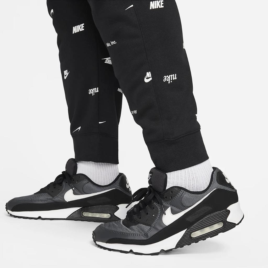 Nike Club Fleece Men&#039;s Brushed-Back Allover Print Joggers FB7437-011
