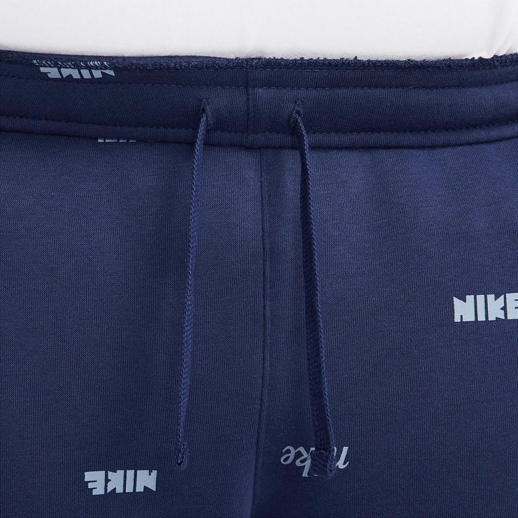 Nike Club Fleece Men&#039;s Brushed-Back Allover Print Joggers FB7437-410
