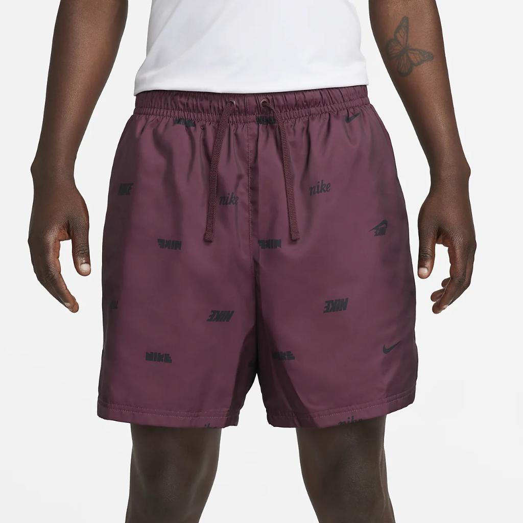 Nike Club Men&#039;s Woven Allover Print Flow Shorts FB7440-681