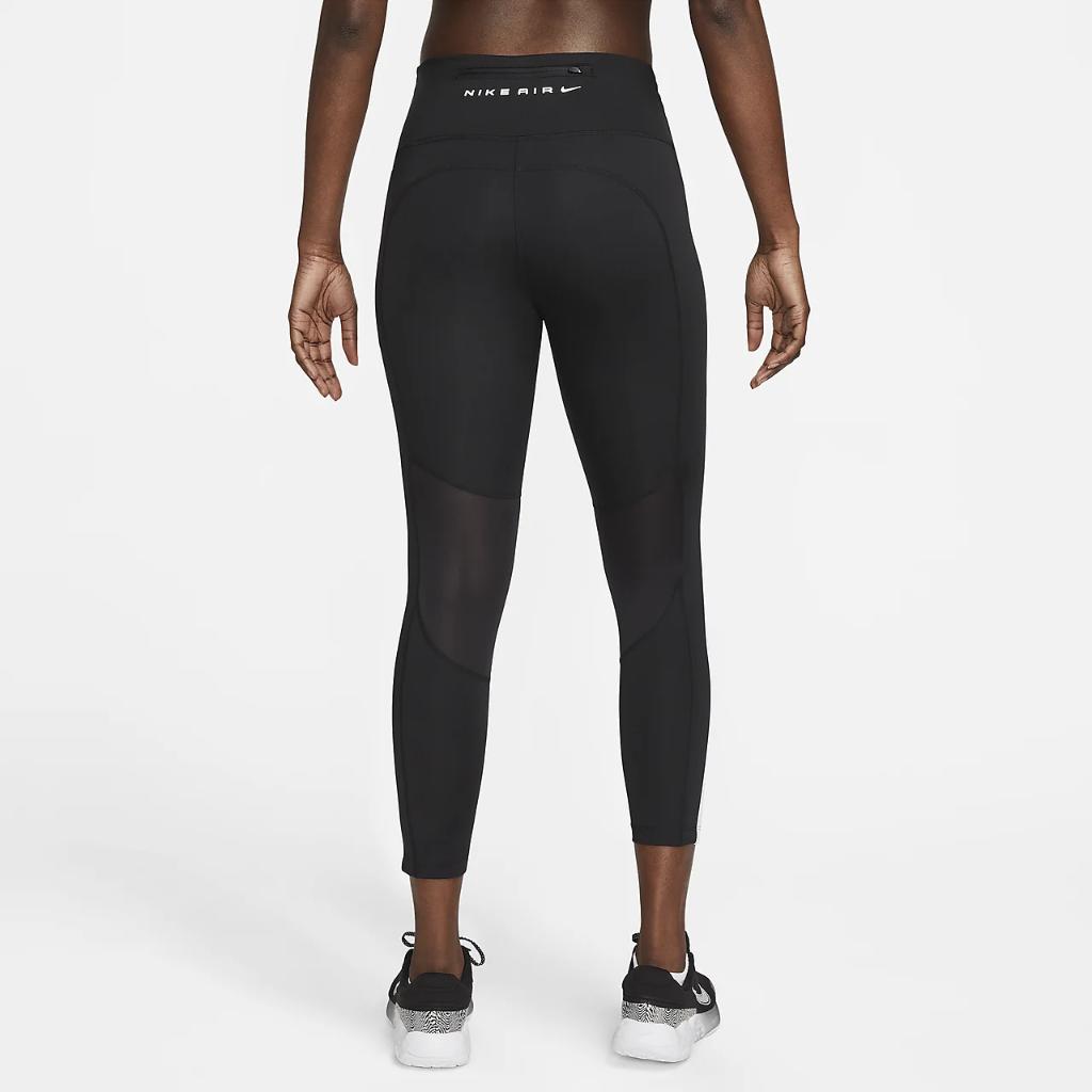 Nike Air Fast Women&#039;s Mid-Rise 7/8 Running Leggings with Pockets FB7612-010