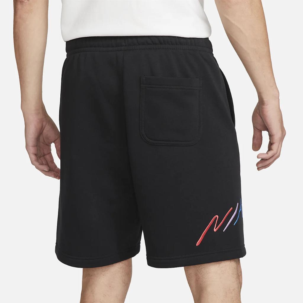 Nike Club Fleece Men&#039;s Brushed-Back Graphic Shorts FB7682-011