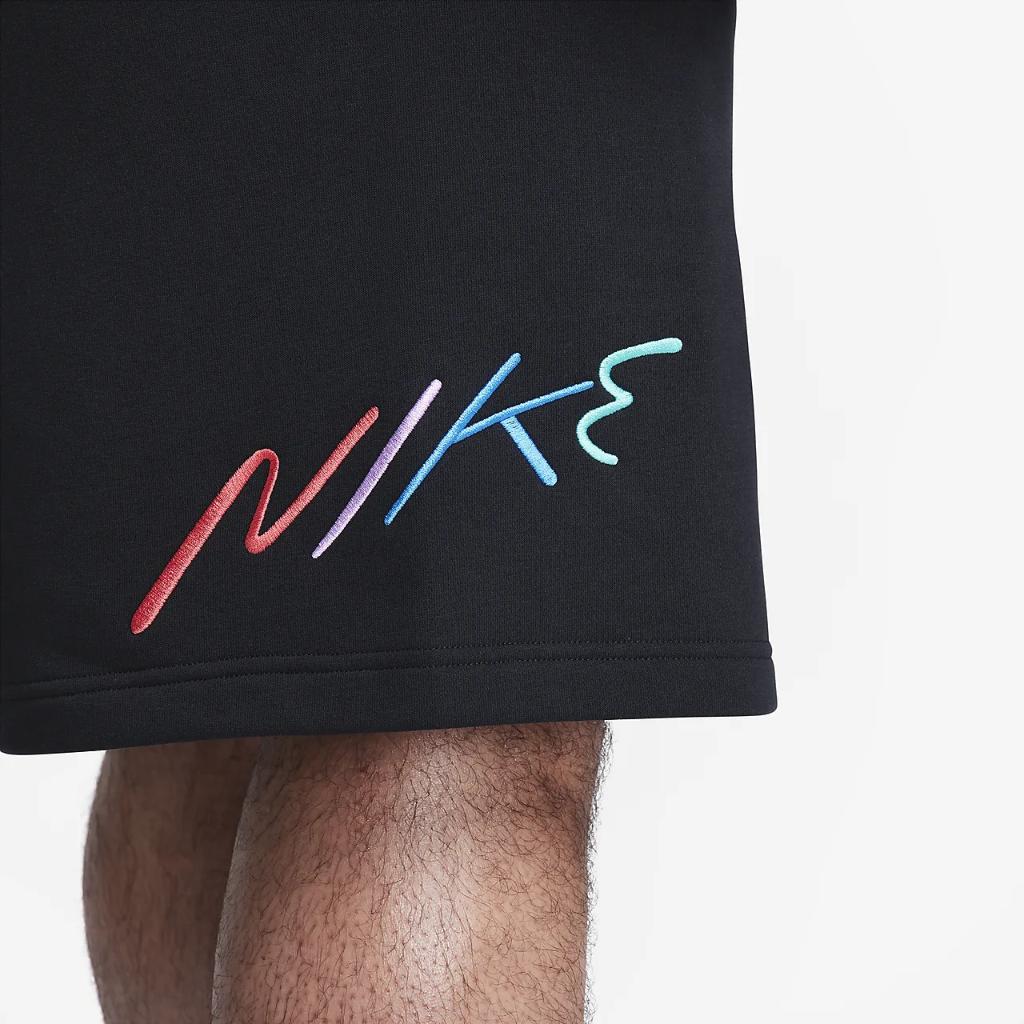 Nike Club Fleece Men&#039;s Brushed-Back Graphic Shorts FB7682-011
