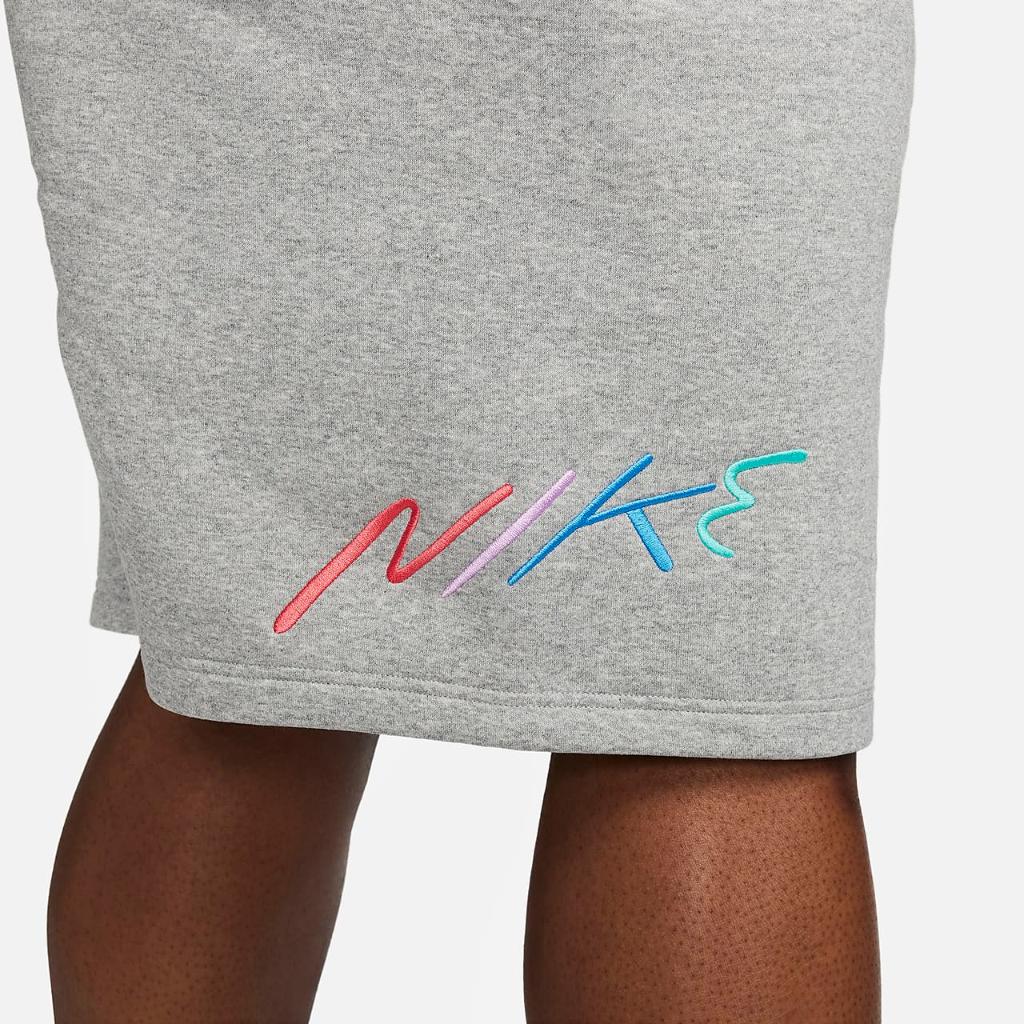 Nike Club Fleece Men&#039;s Brushed-Back Graphic Shorts FB7682-063