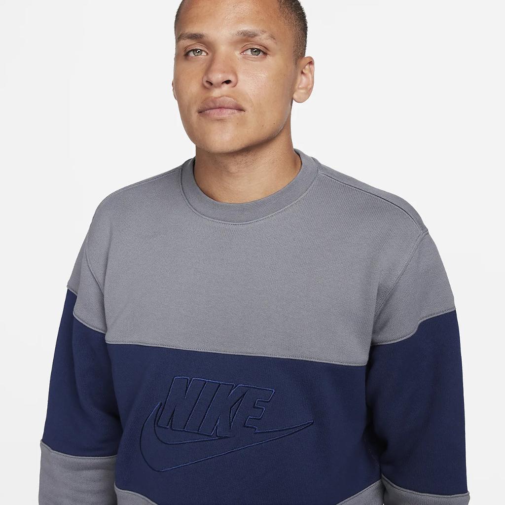 Nike Club Men&#039;s French Terry Color-Blocked Crew FB7848-084