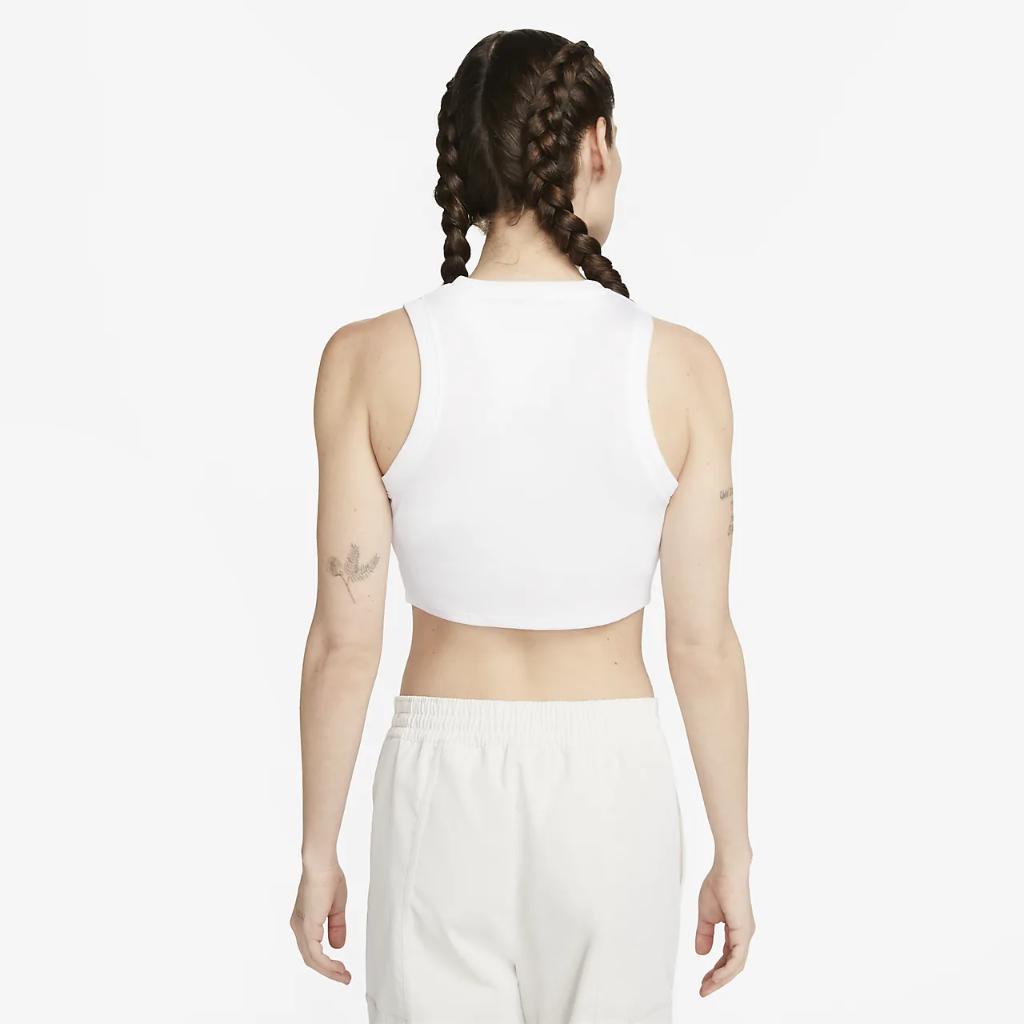 Nike Sportswear Essentials Women&#039;s Ribbed Cropped Tank FB8279-100