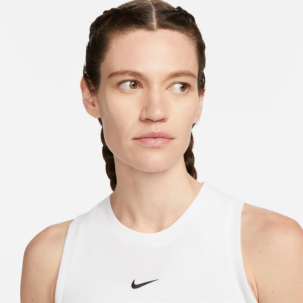 Nike Sportswear Essentials Women&#039;s Ribbed Cropped Tank FB8279-100
