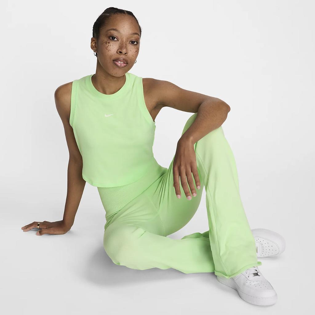 Nike Sportswear Chill Knit Women&#039;s Tight Cropped Mini-Rib Tank Top FB8279-376