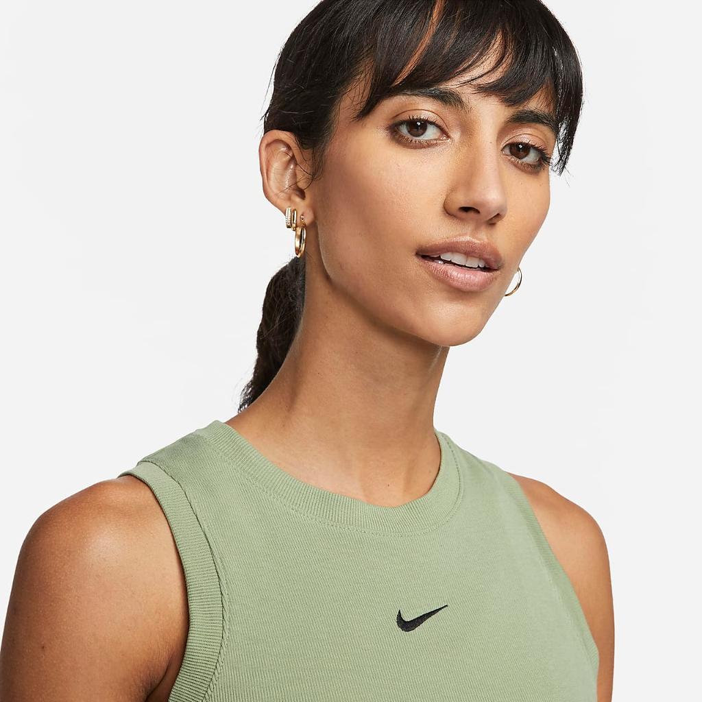 Nike Sportswear Essentials Women&#039;s Ribbed Cropped Tank FB8279-386