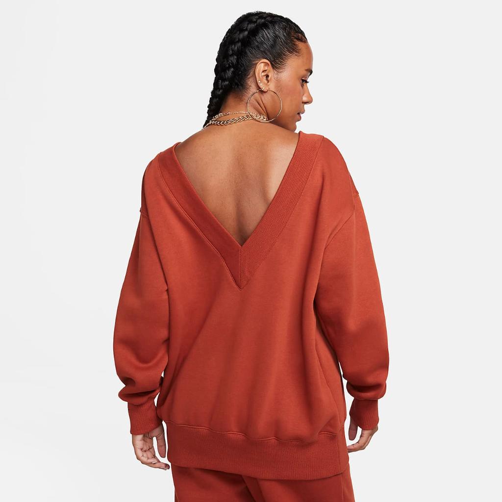 Nike Sportswear Phoenix Fleece Women&#039;s Oversized V-Neck Sweatshirt FB8317-832