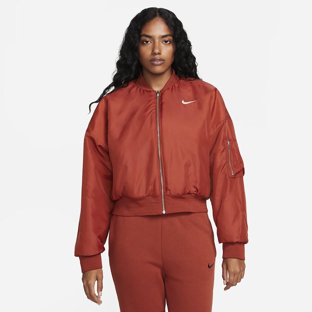 Nike Sportswear Women&#039;s Reversible Faux Fur Bomber FB8692-832