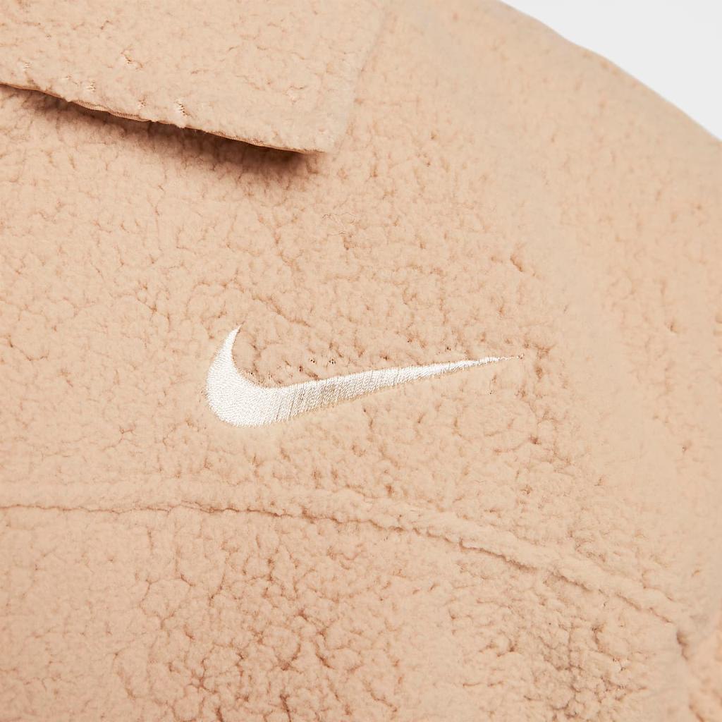 Nike Sportswear Women&#039;s Collared High-Pile Jacket FB8707-200