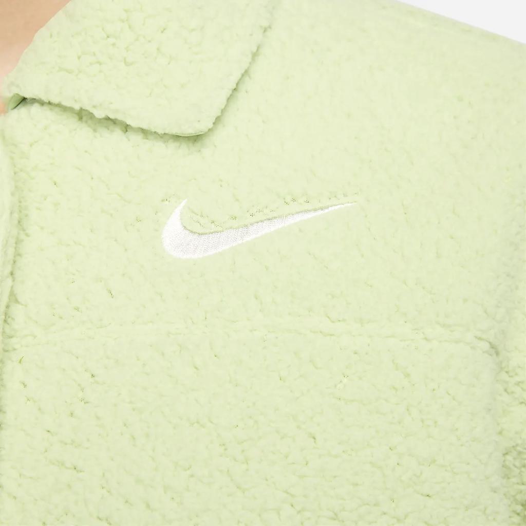 Nike Sportswear Women&#039;s Collared High-Pile Jacket FB8707-343