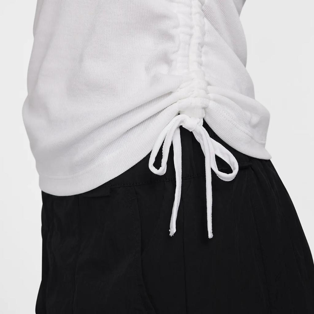 Nike Sportswear Essential Women&#039;s Ribbed Long-Sleeve Mod Crop Top FB8717-100