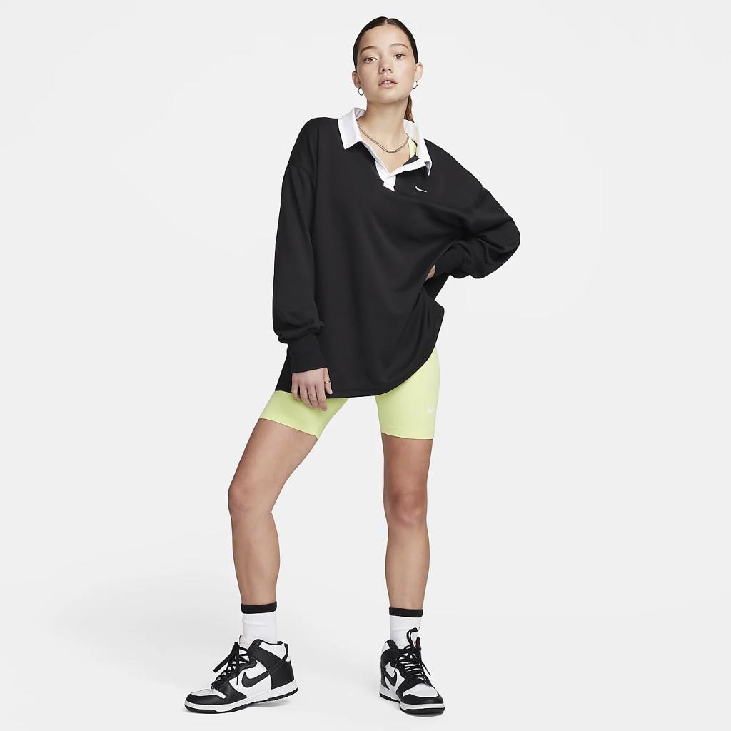 Nike Sportswear Essential Women&#039;s Oversized Long-Sleeve Polo FB8720-010