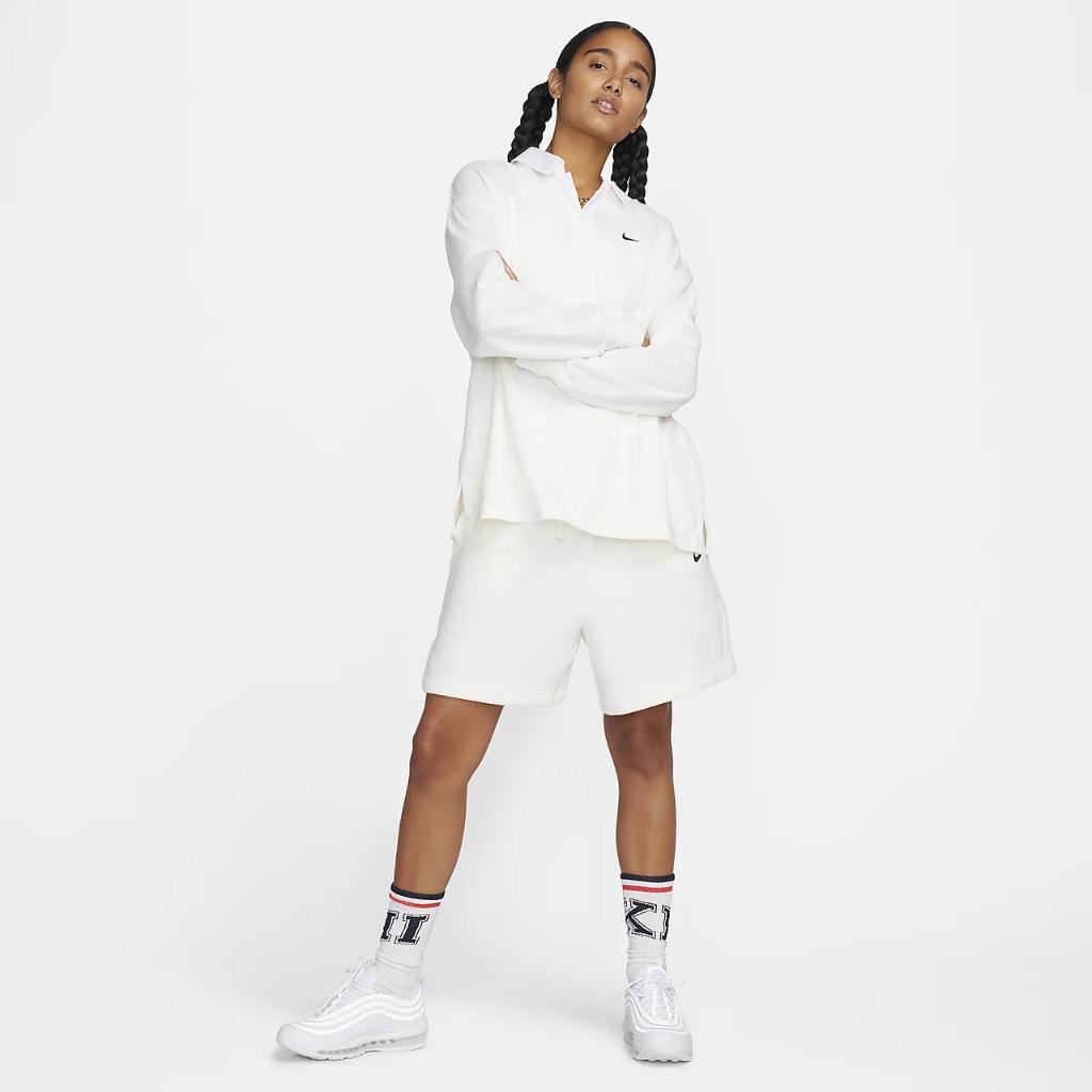 Nike Sportswear Essential Women&#039;s Oversized Long-Sleeve Polo FB8720-133