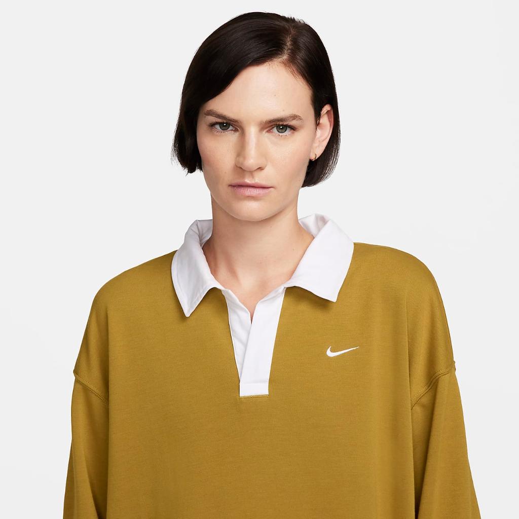 Nike Sportswear Essential Women&#039;s Oversized Long-Sleeve Polo FB8720-716