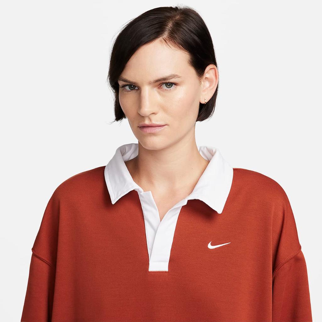 Nike Sportswear Essential Women&#039;s Oversized Long-Sleeve Polo FB8720-832