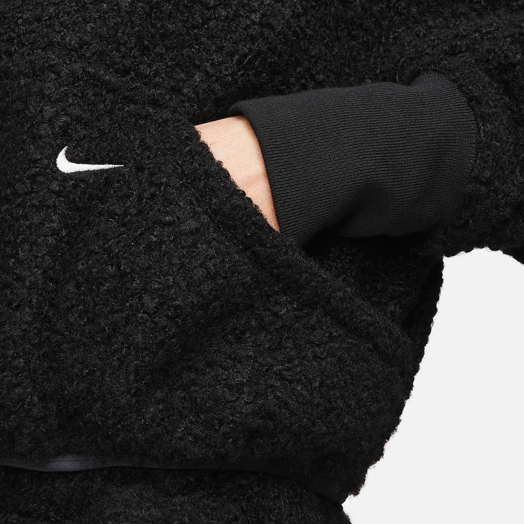 Nike Sportswear Collection Women&#039;s Hi-Pile Fleece 1/2-Zip Top FB8785-010