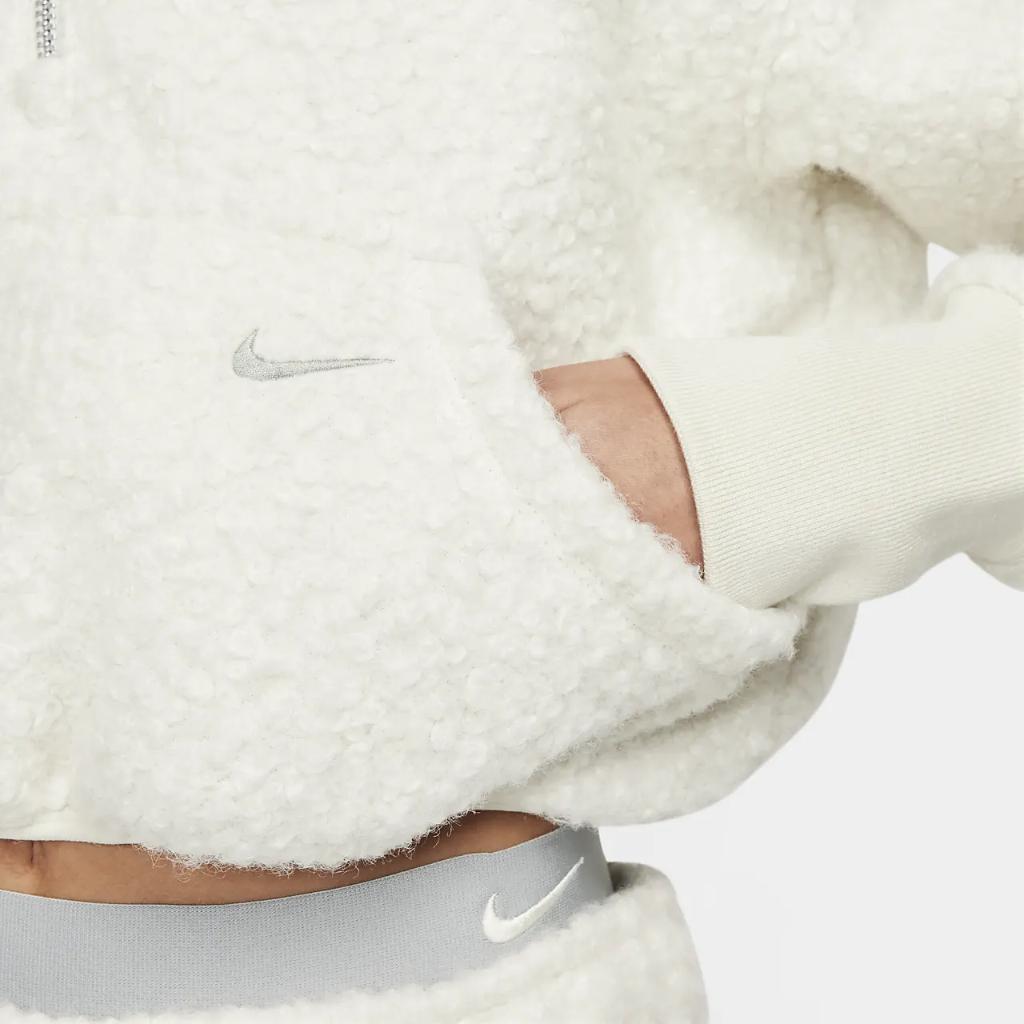 Nike Sportswear Collection Women&#039;s Hi-Pile Fleece 1/2-Zip Top FB8785-020