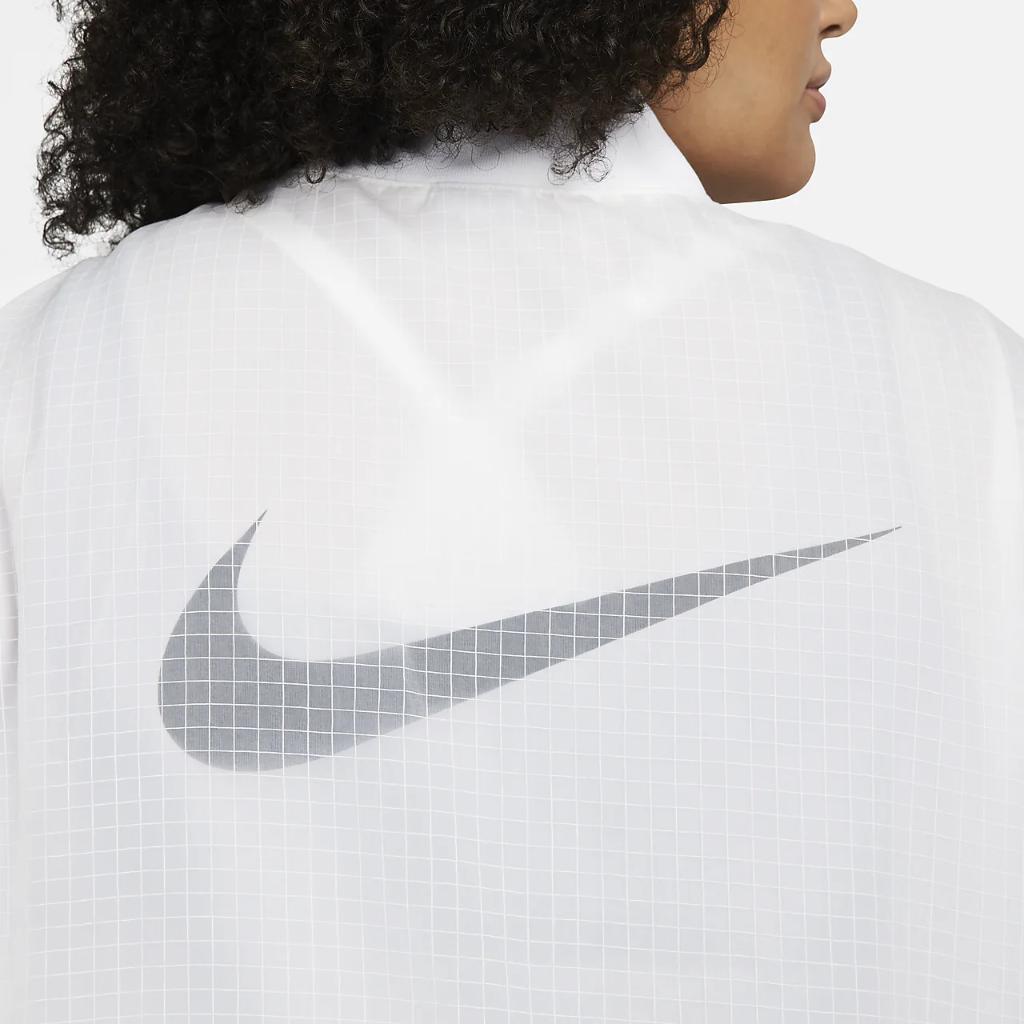 Nike Sportswear Essentials Women&#039;s Woven Varsity Bomber Jacket (Plus Size) FB8905-100