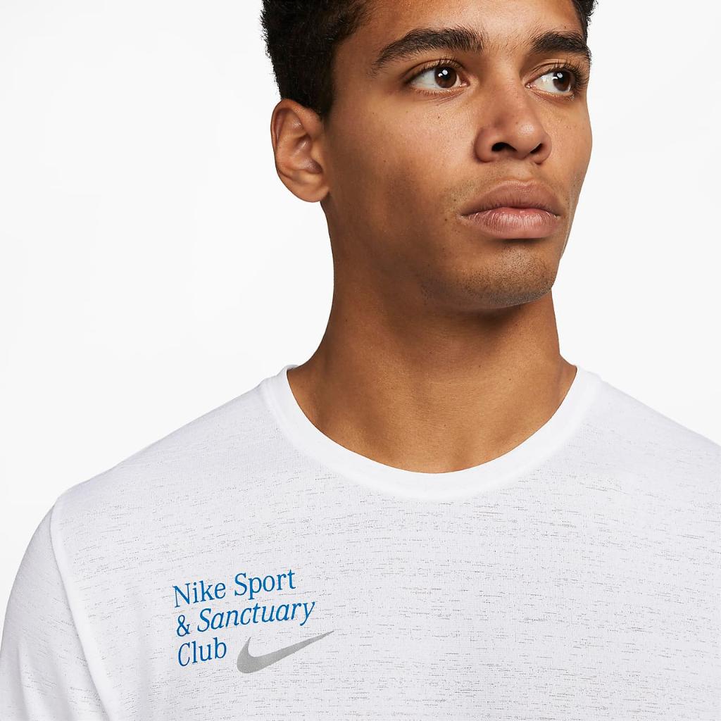 Nike Dri-FIT Miler Men&#039;s Sanctuary Running Top FB9037-100