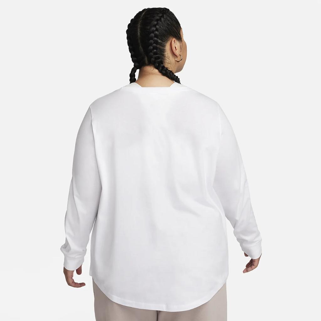 Nike Sportswear Women&#039;s Long-Sleeve T-Shirt (Plus Size) FD0642-100
